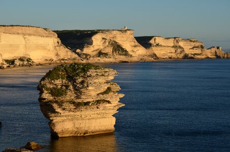 Coast cliffs sunset