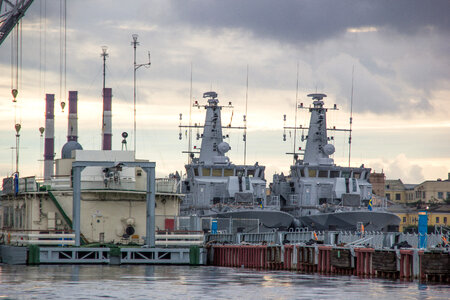 in the port