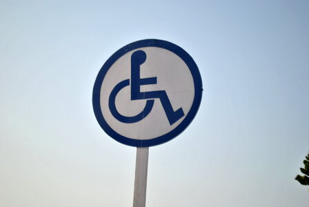 Handicapped Sign Wheelchair photo