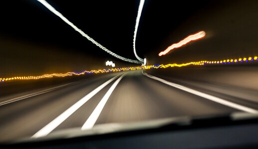 Asphalt road speed photo