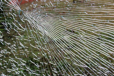 Cracked glass breakage broken