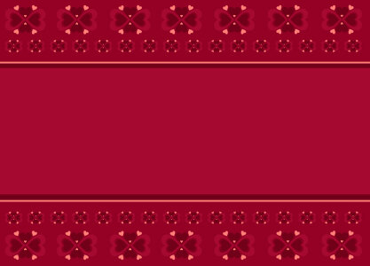 Folk Heart Pattern Background