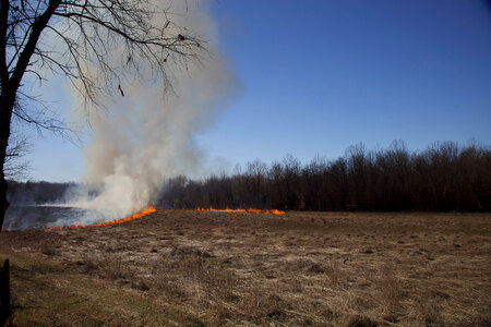 Outer perimeters of prescribed burn