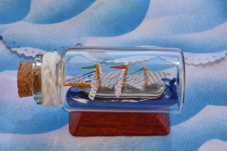 Bottle ship toy photo