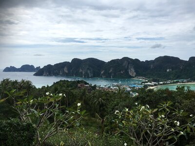 A scenic viewpoint from mountain top, Phuket, Thailand