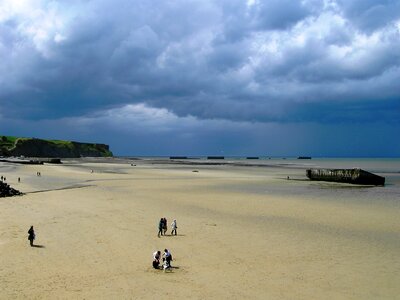 Normandy Landings, remains of artificial port photo