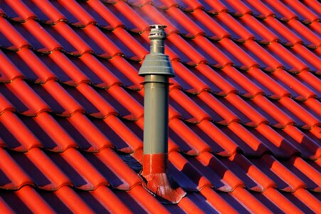Gas heating tile red