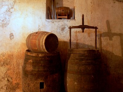 Wine barrels barrels tan photo