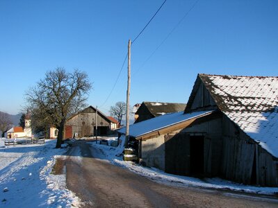 House road winter photo