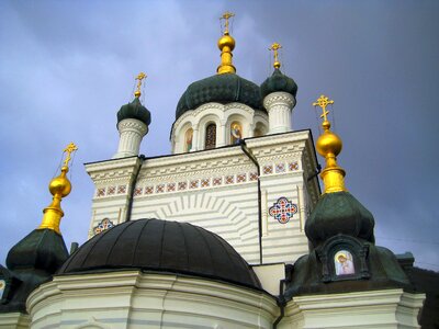 Dome orthodox cross photo