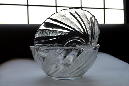 Bowl crystal glass photo