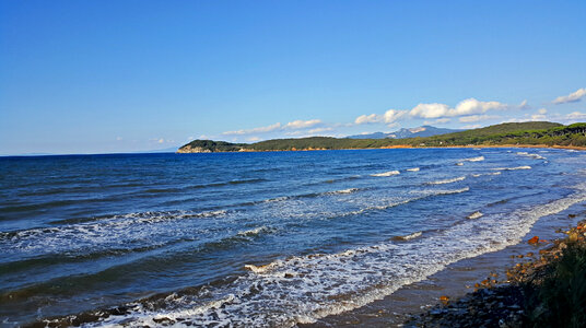 Baratti beach bay, Maremma Tuscany, Italy photo