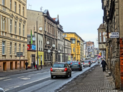 Beautiful Street in Bydgoszcz photo