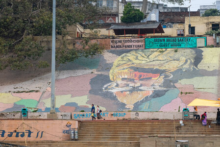 Mural in Pandey Ghat photo