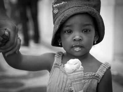 Fashion hat ice cream photo