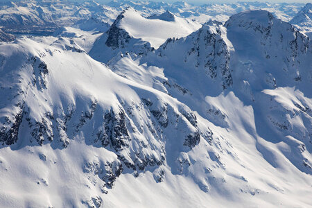 Main mountain range of Kodiak Island