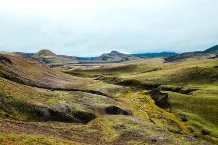 Green Fields in Iceland photo