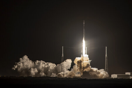 SpaceX Rocket takes off into space photo