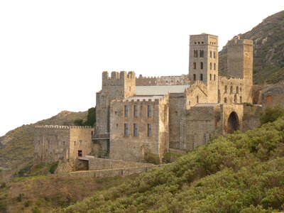 Castle sant pere de rodes spain