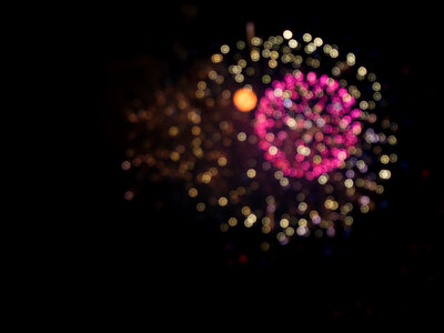 Blurred Fireworks photo