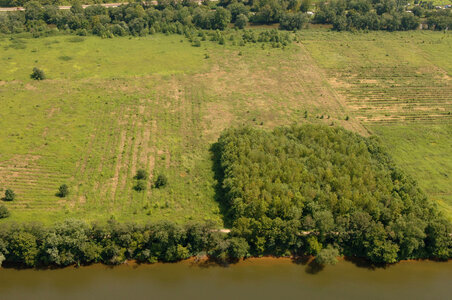 Farming along river's edge