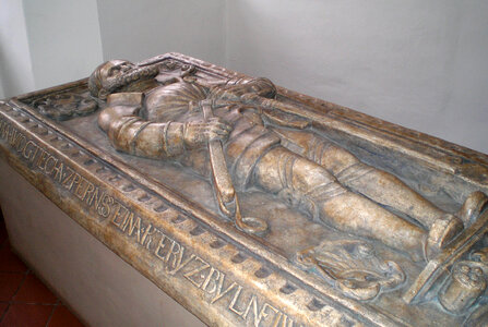 Vojtěch I of Pernstein's tomb in St. Bartholomew's Church in Pardubice, Czech Republic photo