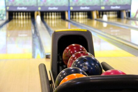 Bowling pin bowling alley sport photo