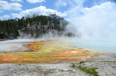 Steam yellowstone yellowstone national park photo