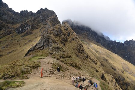 Inca trail to Machu Picchu, Cusco, Peru photo