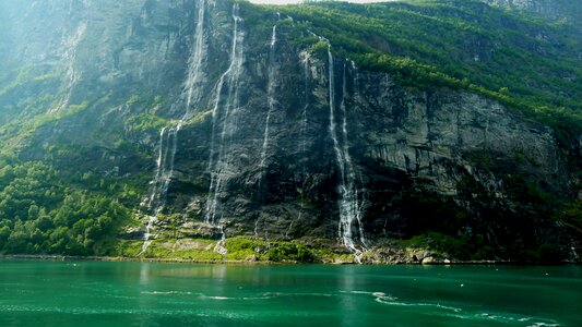 Cruise fjord landscape photo