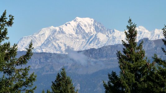 France Snow Mountain Mont Blanc Alps photo