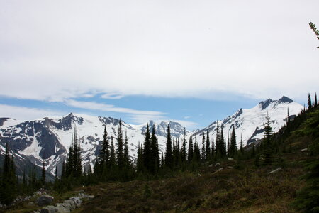 Canadian wilderness with Rocky Mountains photo