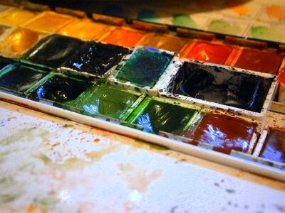 Malkasten paint boxes painting photo