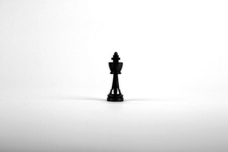 Black And White board chess photo