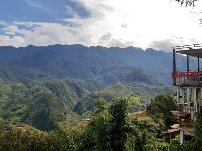 SaPa is a town in the Hoang Lien Son Mountain in Vietnam photo