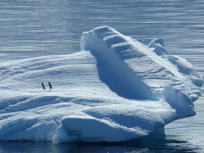 South pole north pole ice photo