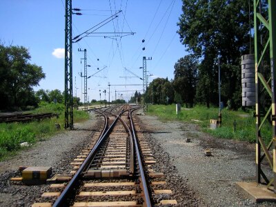 Gleise platform railway rails photo