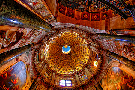 Marvelous Dome of Siena Cathedral Interior photo