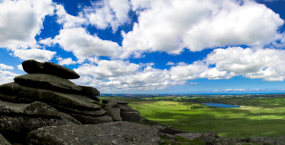 Clouds over the Beautiful landscape photo