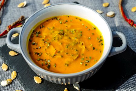 Bowl of Pumpkin Soup photo