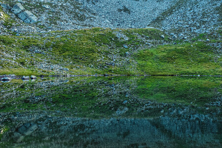 Perfect Reflection of a mountainside