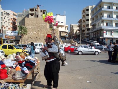 Urban cityscape vendors photo