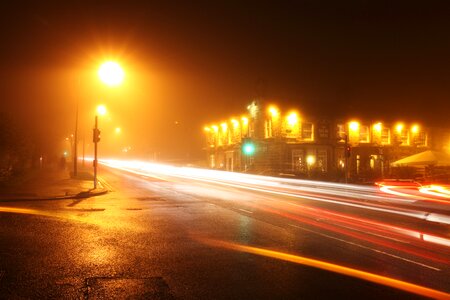 Crossing crossroad dark photo