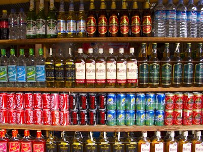 Refreshments shop shelving