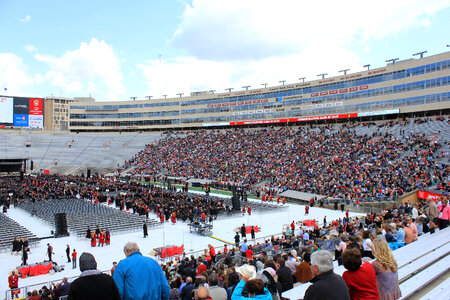 One side of the stadium in Madison, Wisconsin