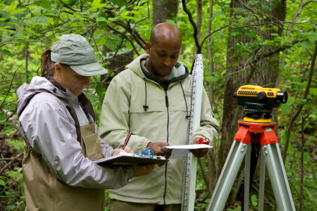 FWS employees surveying and assessing rivers and streams-1