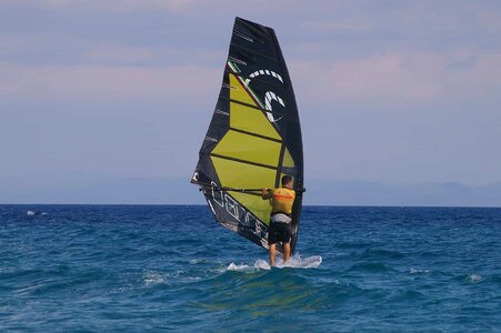 Adventure athlete beach photo