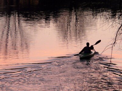 Kayakers kayak paddle photo