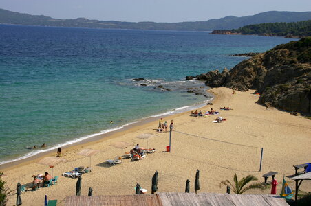 Nea Roda Beach in Chalkidiki, Greece