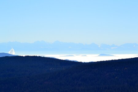 Observation tower view of the alps view